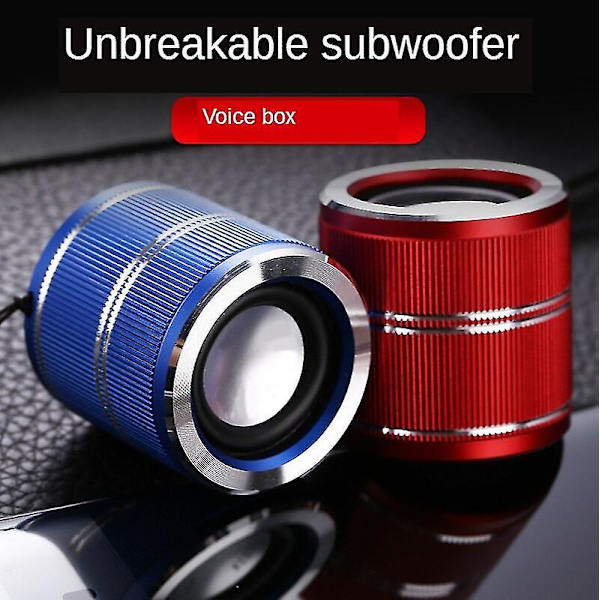 Super Mini Trådlös Bluetooth-högtalare Bärbar 3D Stereo