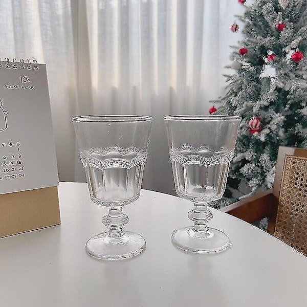 1 kpl Goblet Täynnä Tunnelmaa Retro-Tuomioistuimen Lasireliefi Viini