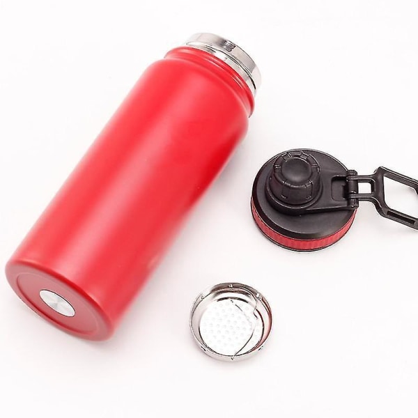 BPA-fri isolerad 800ml vakuumkolv Portable Red