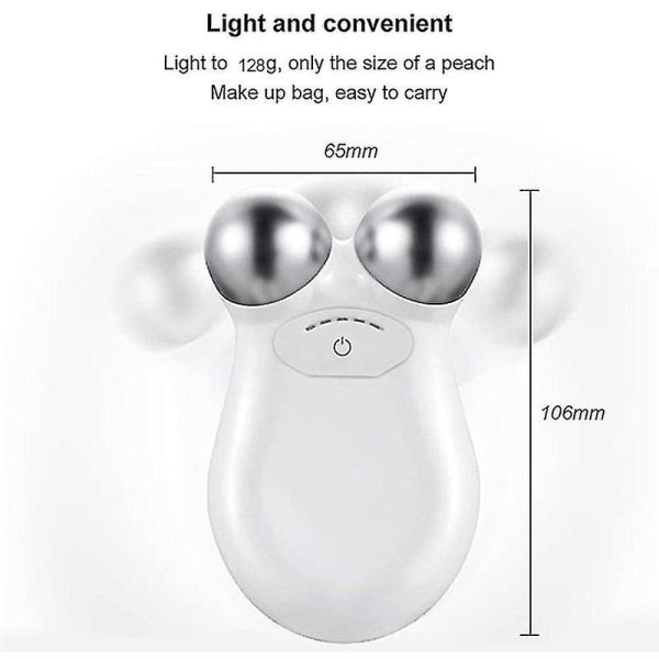 Ansiktsløftende instrument 3d manuell rulle ansiktsløftende form V-formet 2 runder Shaping Kroppsmassasje Skjønnhetsverktøy