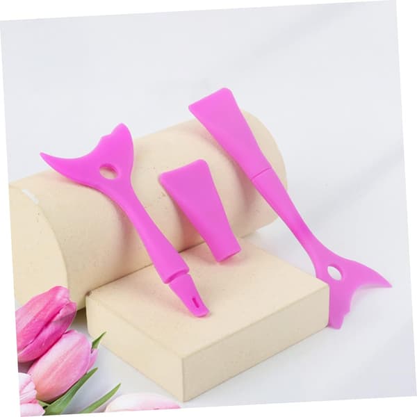 6 st Eyeliner Guard Applicator Ögonmakeupverktyg Ögonfransar Baffel Silikon Ögonfransskydd Separator