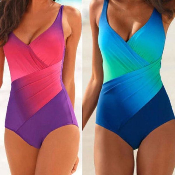 Vintage Ruffle Høytaljet Bikini Badetøy Kvinner Badetøy