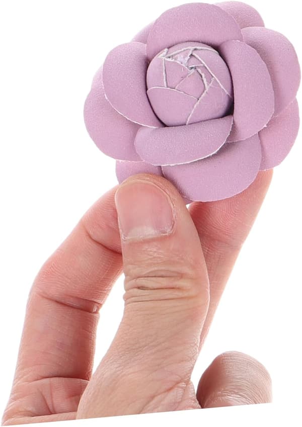 2 stk kunstskinn blomsterhoder kunstig kameliablomstpynt