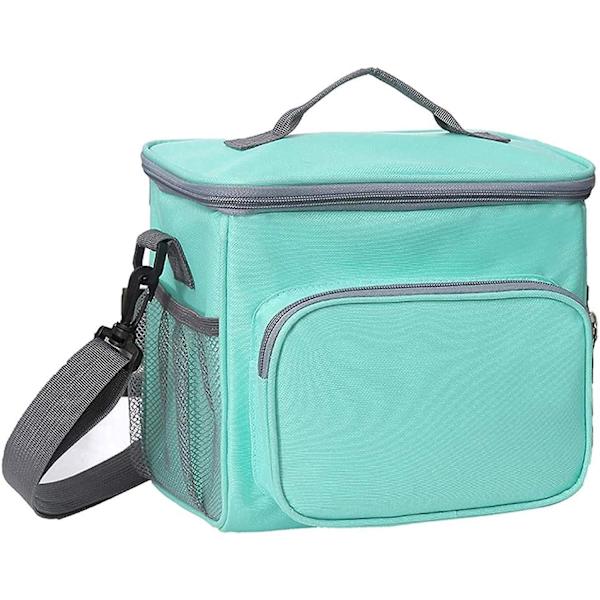 Kylväska, 10l Lunchbox, Isolerad Lunchväska Med Justerbar Axelrem, Bärbar Vattentät
