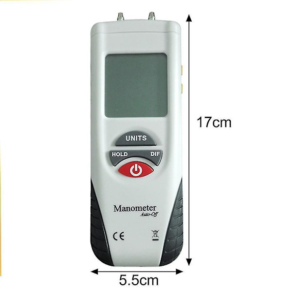 HT-1890 LCD Display Digital Manometer Lufttryk