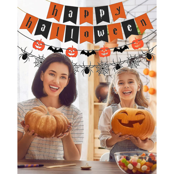 Halloween-juhlat seinäkoriste hämähäkinverkko kurpitsa logo (a, tyyppi) 1 kpl bd-yuhao