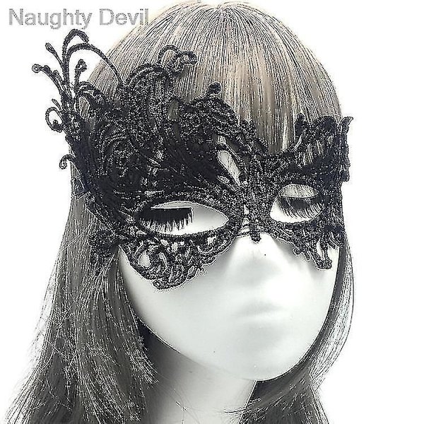 Sexig Leksakskostym Kvinnor Spetsfest Ögonmask Erotisk Lingerie