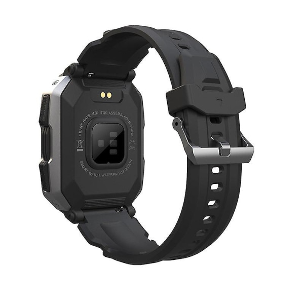 Vanntett Sports Smartklokke 1,71 tommer Hjertefrekvens Blodtrykk Flere Sportsmoduser Black