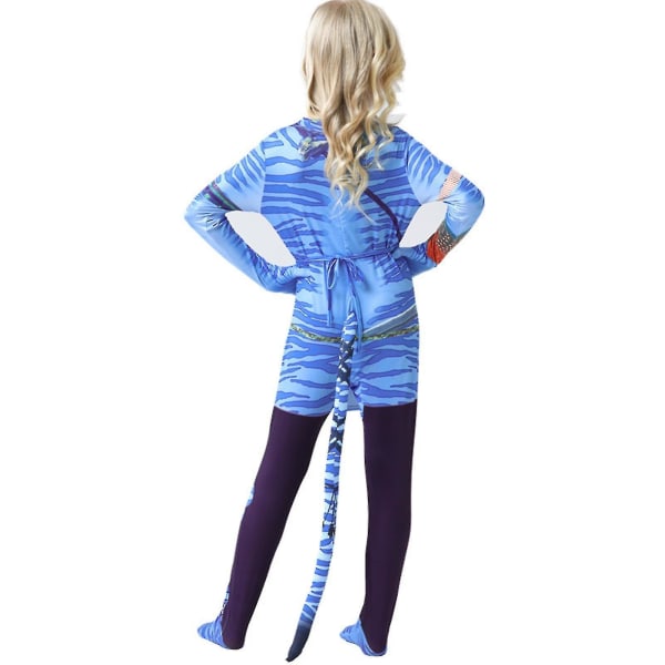 Neytiri Barnkostyme Jumpsuit for Jenter og Gutter L for Height 130cm Girl