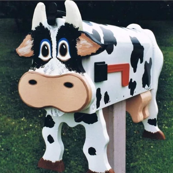 Ny Unik Häst Ko Kyckling Brevlåda, Moderna Brevlådor Kreativ Personlig Brevlåda För Trädgårdsgård Dekoration, Present Till Hästgård Eller Hästälskare Cow