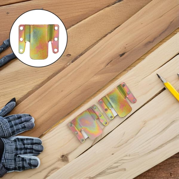10 stk. sofakonnektorklemmer til møbler og sofaer, jernmateriale med gylden finish