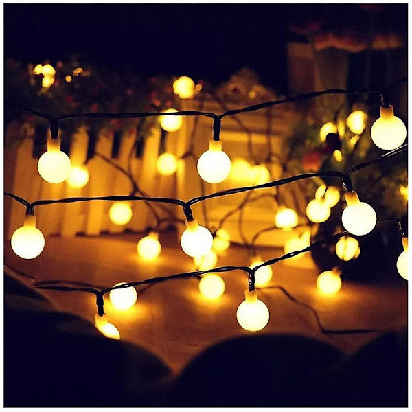 Ulkoilma Solar String Light Mattalamppu Lämmin Valkoinen 8 Tilaa Ulko
