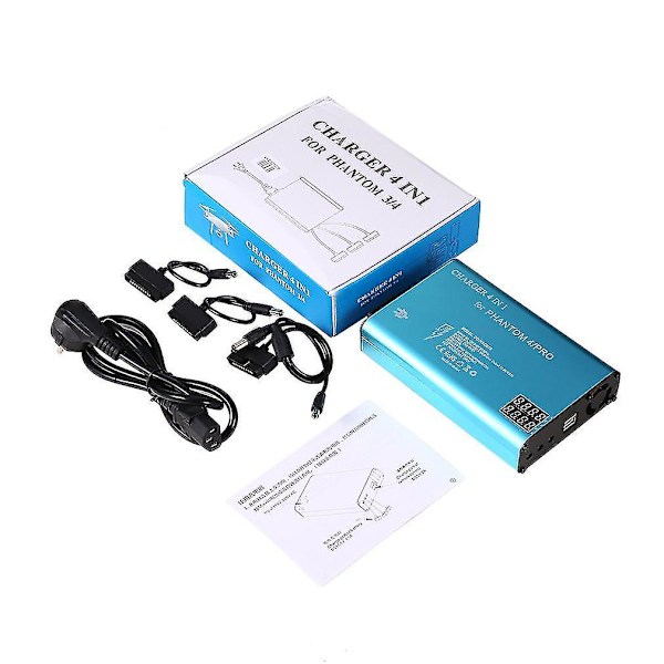 4-i-1 Batterilader for DJI Phantom 4/Pro