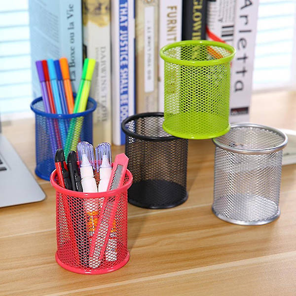 4 stk. Penneholder Mesh Blyantsholder Holdbar Metal Blyantsholder