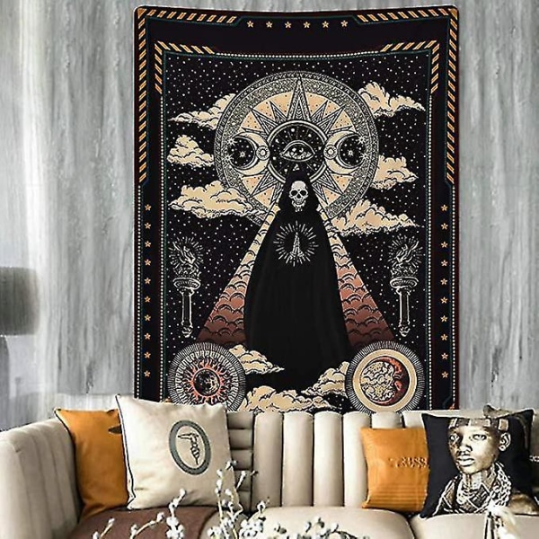 Wall Tapestry Moon Star Sun Medieval Divination Hanging