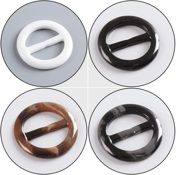 40 st runda hartsspännen med 2,5 cm och 3 cm innerdiameter
