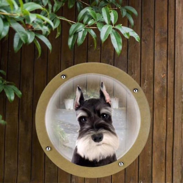 Kupol Fönster för Husdjur Transparent Akryl Halvcirkelformad Skydd för Husdjursstaket Fönster för Katt Hund