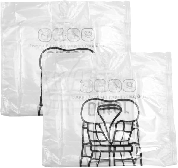 2 st vakuumförvaringspåsar för kläder och sängkläder, bärbart och robust PE PA-material