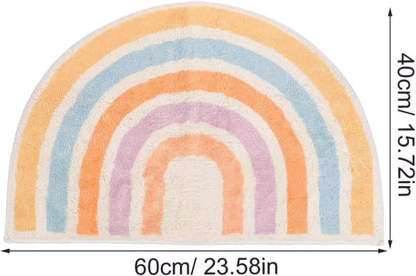 Regnbue Halvsirkel Dørmatte Polyester Rask Vannabsorberende Miljøvennlig Nydelig Design