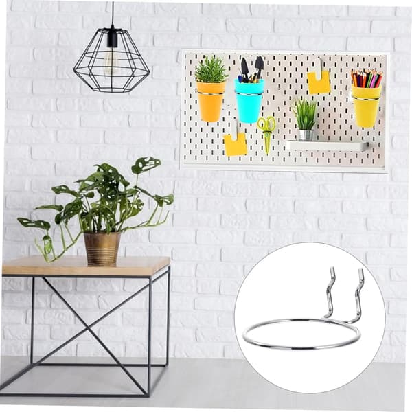 6st Pegboard Krokar Display Hyllkrokar för att hänga koppar för Pegboard Förvaringsställ