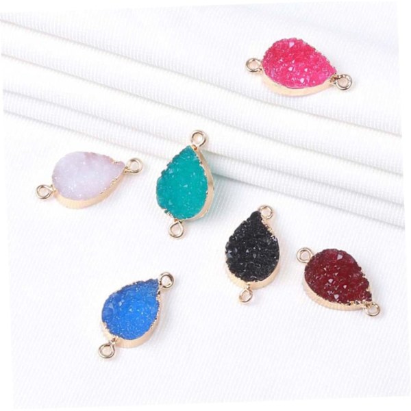 DIY Riipus Jalokivihelmet Luonnon Druzy Agaatti Riipus Pisara Kaulakoru