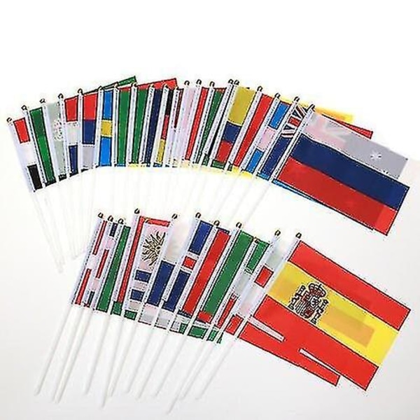 Fodbold VM Flagstang, Lille Mini 32 Lande Flag Z