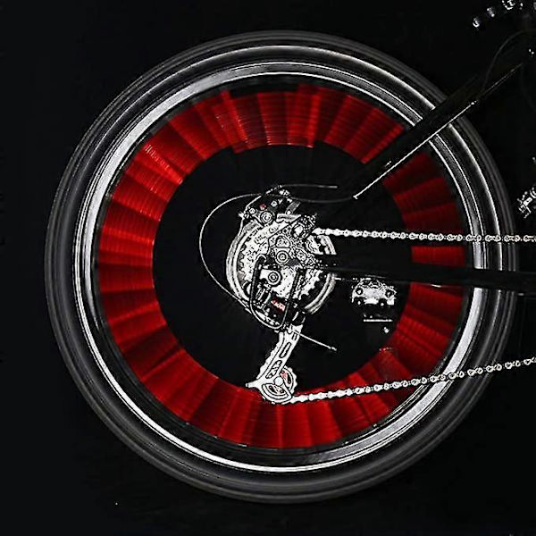 Cykelreflektorer, 24 stk. Hjulreflektorer til Cykel, Refleks Sikkerhed Advarselslys Dæksler til Cykel Red