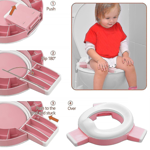 Tyry.hu Bærbart Silikon Baby Potty Treningssete Blå