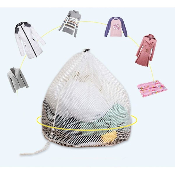 Vaskesekk, Vasknett Vaskesekk Vaskemaskinpose, Mesh Vaskesekk Med Tau For Bluse