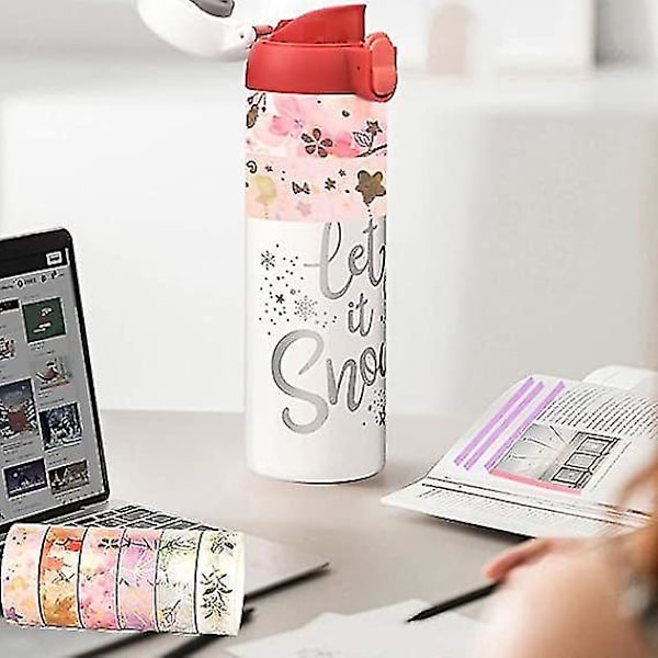 26 rullar Washi-tejp Blommiga Dekorativa Färgade Maskeringstejp för Scrapbooking