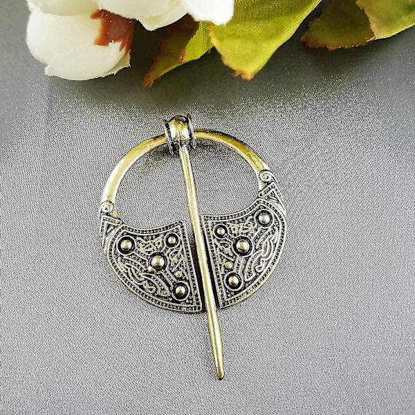 Viking Brosche Nål Spænde Tøj Kappe Nål Sjal Halsklæde Brosche Smykker Style2- Bronze