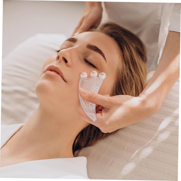 Ansigtsmassagebræt Ansigtskraber til Gua Sha Ansigtsværktøjer Multifunktionelt skrabe-massagebræt