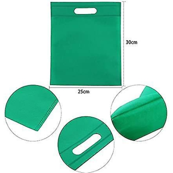 40 kpl Kutomattomat Juhla- ja Ostoskassi 10x12 tuumaa