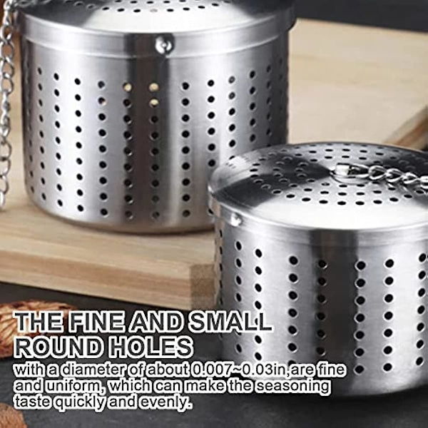 Teekugle Si Strainer Løse Blade Infuser Filter Interval Diffuser Suppe