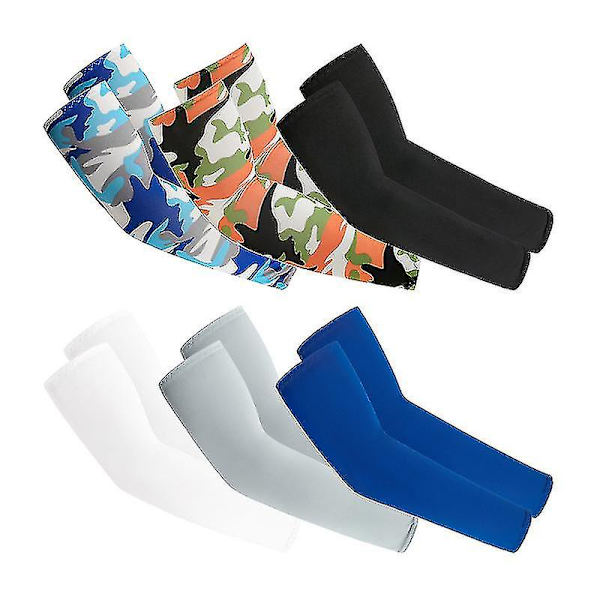 Arm Sleeves för Män Kvinnor 2 Par Sol UV-Skydd Kylande Kompression Arm Sleeves Armar Is Sleeves