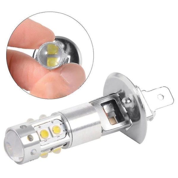 H3 LED-pærer, H3 tåkelyspærer (2 stk, sølv)