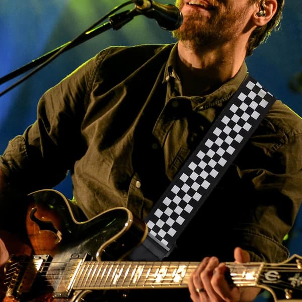 2st gittergitarrrem i bomull, snygg, anti-stretch, stark bärförmåga, gitarrtillbehör