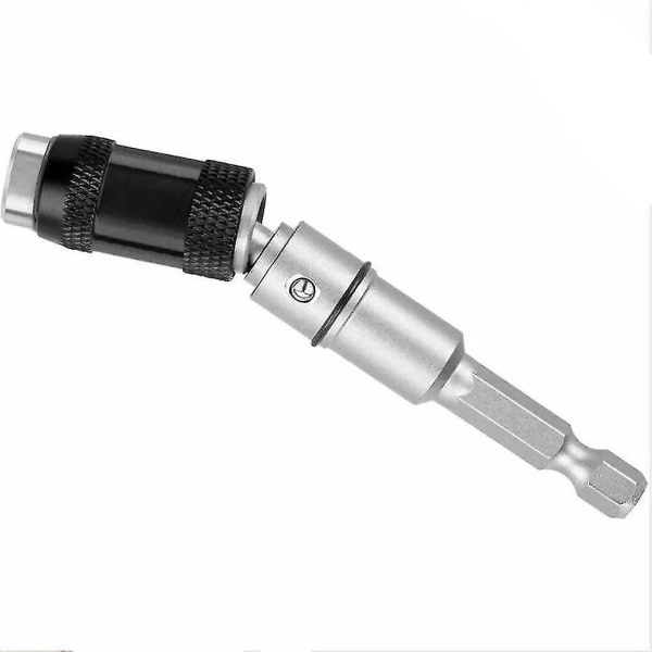 Skrutrekker Justerbar Bit Holder, Elektromagnetisk Skruebit (1, Sølv Svart)