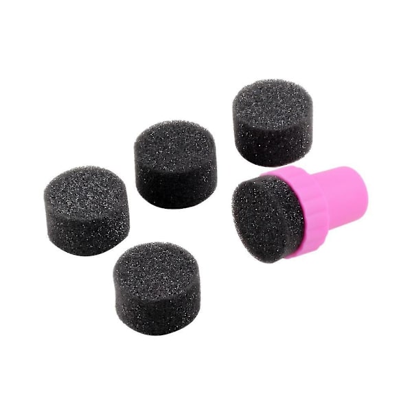 Neglekunst Svampstempel Polish Skabelon Overfør DIY Kit