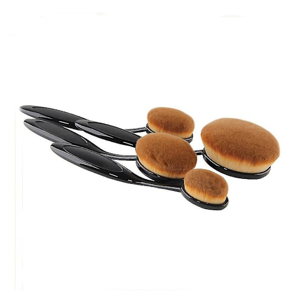 Skønhed Tandbørste Formet Foundation Makeup Oval Pensler 10 stk