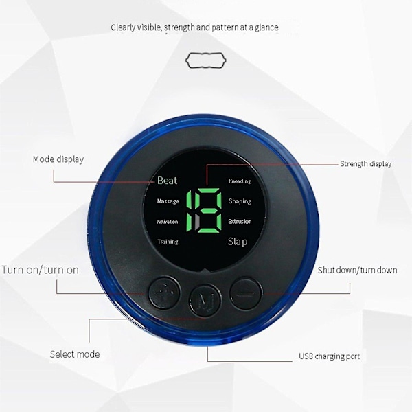 100% Ny, Ems Mikrostroms Mini Massageapparat, ems Bioelektriska Akupunkturmassager 1