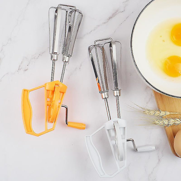 Rostfritt Stål Manuell Rotationsäggvisp Handmixer Mjölkvisp Mjölkskummare Blender Mixer Köksverktyg