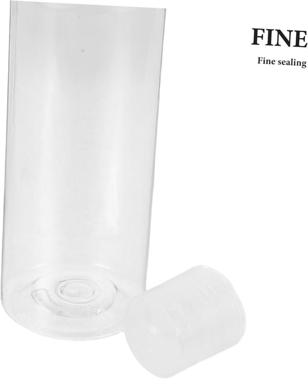 20 st mini plast lotionflaskor emulsionsdispenserflaskor med klämtopp för resor, hudvård, smink