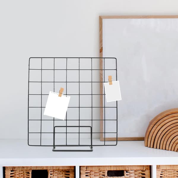 Utstillingsstativ Solid Tråddesign Benkehylle for Markedsbod Utstilling av Bilder Kunstverk