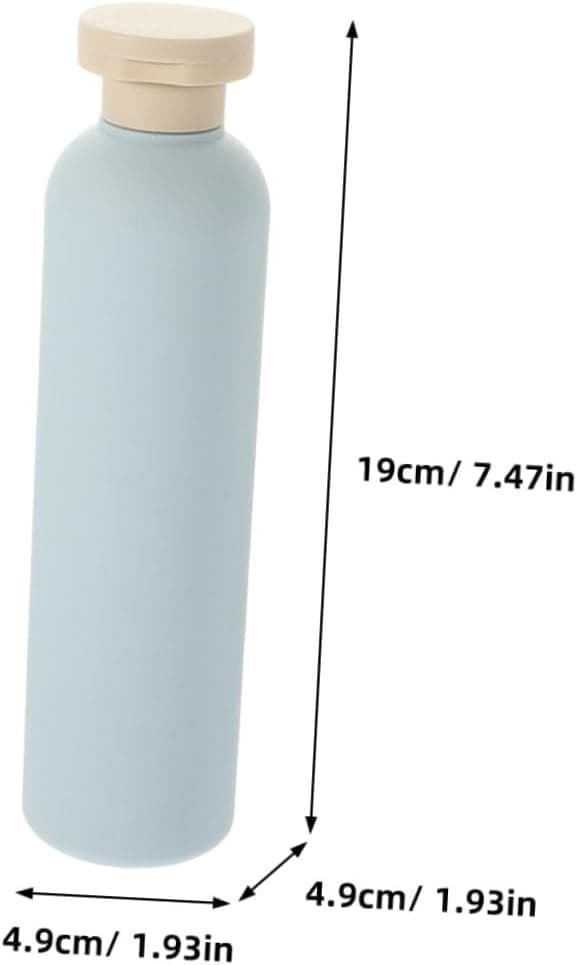 4 stk 260 ml reiseflasker for dusjsåpe med vippekork, lyseblå