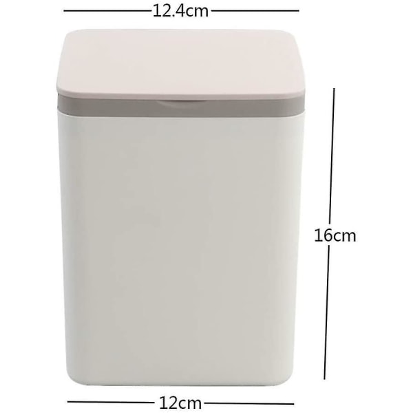 Mini Opbevaring Plastbeholder Med Låg 2 Liter Pink