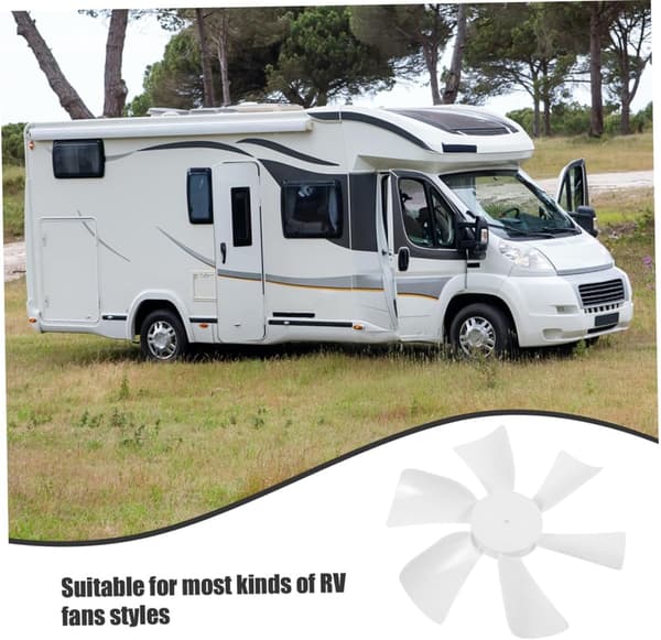 2 stk. 6-tommer RV-ventilatorvinger Erstatning til RV-loftventilator Robust til egnet til camping og udendørs ventilation