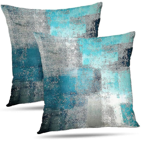 Moderne Art Deco Putestoff Turkis