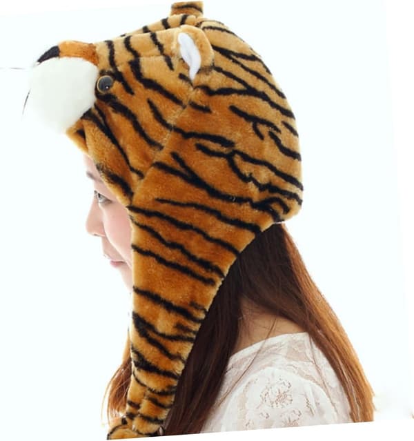 Bedårande dekorativ tigerhatt för bekväm elastisk accessoar