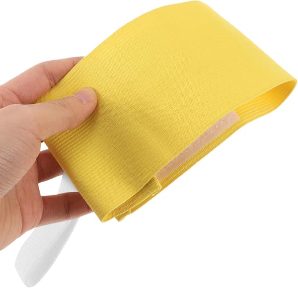 Reflekterende Kapteinsarmbånd Elastisk Justerbart Sterkt Gult Armbånd